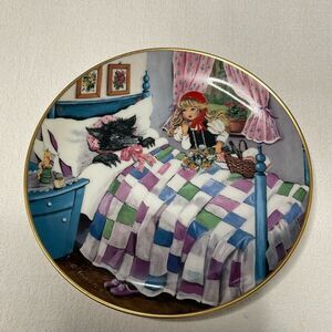 Vtg Collector Plate Little Red Riding Hood Kaiser Germany Rotkappchen 7 3/4"GIFT
